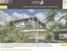 Tablet Screenshot of pensionloewen.it